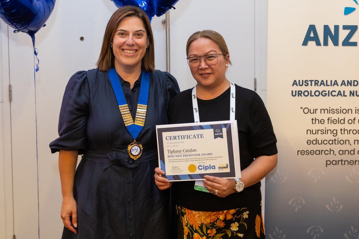 Tiphany Catalan receiving the Best New Presenter Award 2026